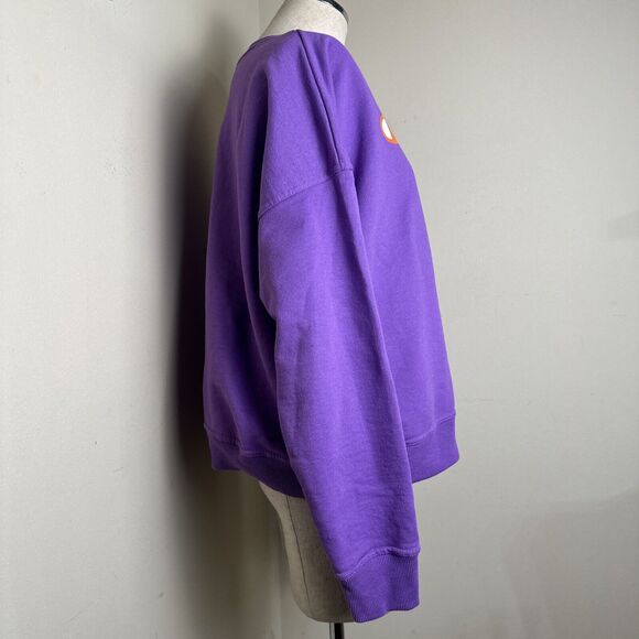 Champion Sweatshirt Women’s Purple Orange Long Sleeve Pullover Sz Large EUC - Picture 4 of 8